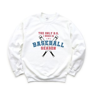 Simply Sage Market Women's Graphic Sweatshirt Baseball Season Bats - 1 of 4