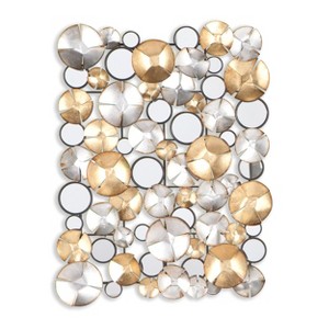 Locarno Metal Wall Sculpture - WS8921 - Gold - SEI - 1 of 4
