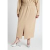 ELOQUII Women's Plus Size Maxi French Terry Skirt - 3 of 4