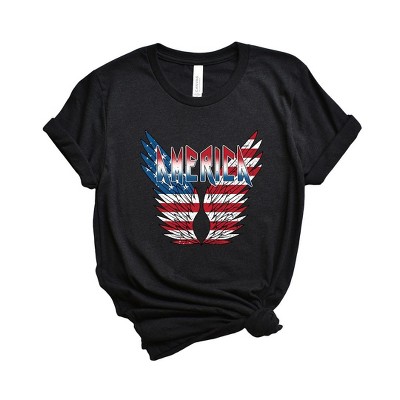 Simply Sage Market Women's America Wings Short Sleeve Graphic Tee
