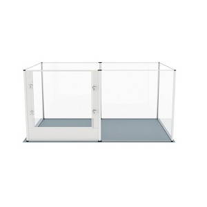 Artloge 6-10 Panels Large Heavy Duty Acrylic Dog Playpen Puppy Fence Safest Pet Enclosure Fertility Cage with Aviation Aluminum Frame & Waterproof Pad - 1 of 4