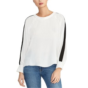 Rachel Roy Womens Striped Sleeve Button Down Blouse - 1 of 1