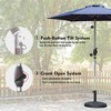 XINGHANZHENXUAN 7.5FT Patio Umbrella with Push Button Tilt and Crank, Umbrella with 6 Sturdy Ribs - 3 of 4