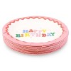 20ct 6.3" 'Happy Birthday' Wavy Snack Plates - 2 of 3