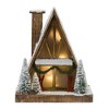 Vintage A-Frame Ski Lodge Lighted Display 16.5"H - 2 of 3