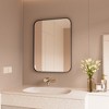 Rectangular Framed Tempered Glass Wall-Mounted Bathroom Vanity Mirror - 4 of 4
