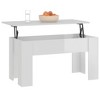 vidaXL Coffee Table High gloss white Engineered wood Medium Convertible - 4 of 4