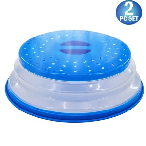 5 Star Super Deals 2 Microwave Splatter Guard Cover - Collapsible Lid for Food Protection and Easy Storage BPA-Free, Dishwasher Safe, Heat-Resistant - 1 of 4
