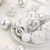 64ct Christmas Tree Balls Ornaments, Shatterproof Xmas Tree Hanging Balls Decorations Perfect for Holiday Wedding Christmas Decor - 3 of 4