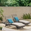 Christopher Knight Home Salem Outdoor Wicker Adjustable Chaise Lounges with Cushion (Set of 2) - 2 of 4