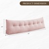 Bekrvio Corduroy Bed Wedge Pillow, Headboard Bolster Back Rest Cushion Pillow of Sofa Bed - 4 of 4