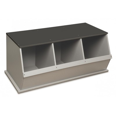 Badger Basket Three Bin Stackable Storage Cubby