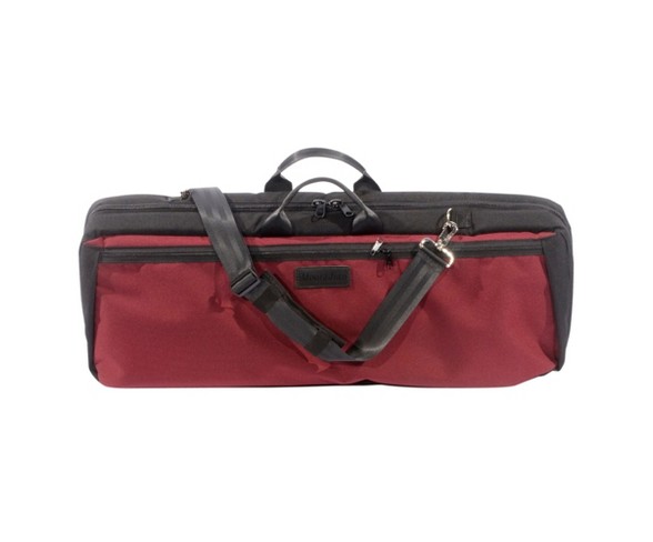 Mooradian Oblong Violin Case Slip-On Cover Burgundy with Backpack Straps
