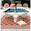 Reversible Rug, Waterproof Geometric Mat for Patio, Deck & Picnics - 3 of 4