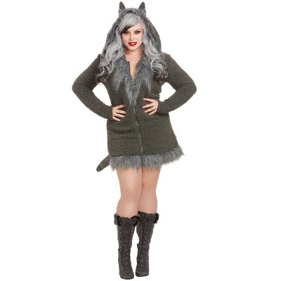 Dreamgirl Cozy Wolf Plus Size Women's Costume