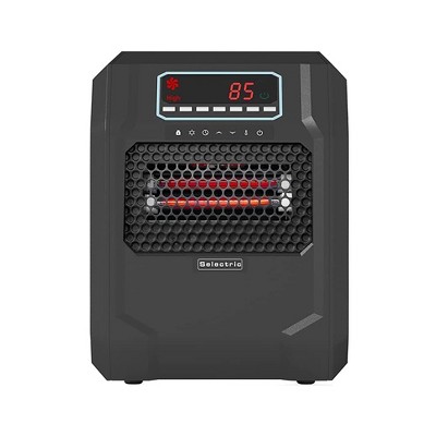 VOLTORB Black Portable Electric Space Heater with LED Display and Remote Control