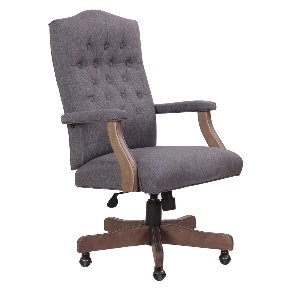 Photos - Computer Chair Traditional Executive Chair Slate Gray - Boss Office Products