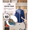 SALAV Smart Automatic Shut-Off Performance Garment Steamer with Wheels and Descaler Maintenance Packet White - 3 of 4