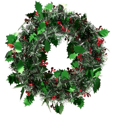 VERY CUTE!! Details about   NICE ARTIFICIAL HOLLY WREATH! 