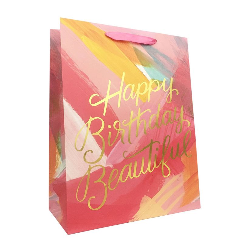 &#34;Happy Birthday Beautiful&#34; Medium Gift Bag - Spritz&#8482;, 1 of 3