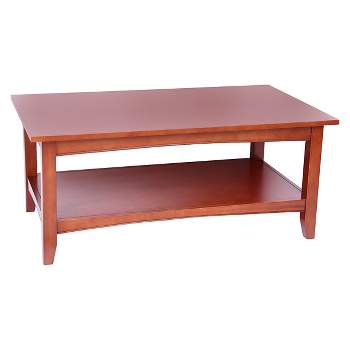 42" Shaker Cottage Wide Coffee Table Cherry - Alaterre Furniture