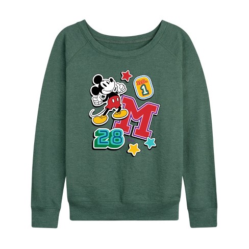 Women's - Disney - Mickey Mouse Lightweight French Terry Slouchy - image 1 of 4