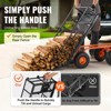 VEVOR Garden Cart,Sturdy Metal Construction,Versatile Dump Cart with Dual-Function Handle, Heavy-Duty Garden Wagon,880 lbs Load Capacity, 10" Wheels - 4 of 4