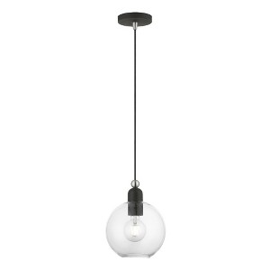 Livex Lighting Downtown 1 - Light Pendant in  Black/Brushed Nickel - 1 of 4