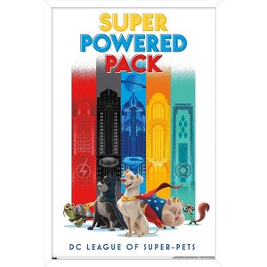 Trends International DC Comics Movie DC League of Super-Pets - Skyline Framed Wall Poster Prints - 1 of 4