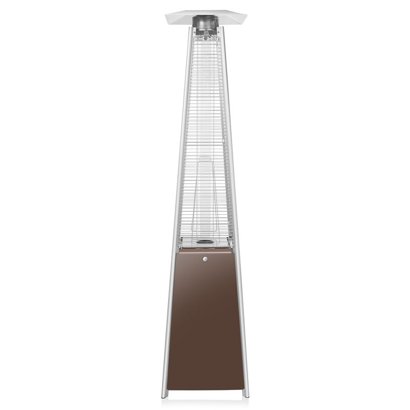 Casafield Outdoor Pyramid Patio Heater with Dancing Flame and Wheels, Uses Standard 20lb LP Propane Gas Tank, 2 of 7