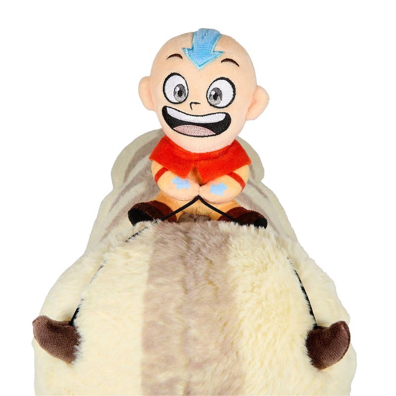 NECA Avatar The Last Airbender Phunny Appa with Aang 12&#34; Stylized Plush, 2 of 9