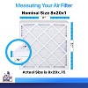Filter King 8x20x1 Air Filter | 3-PACK | MERV 8 HVAC Pleated A/C Furnace Filters | MADE IN USA | Actual Size: 8 x 20 x .75" - 2 of 4