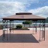 TiramisuBest 13'x10' Retractable Pergola Patio Gazebo，Canopy for Gardens/Terraces/Backyard (Beige) - 3 of 4