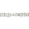 Black Bow Jewelry Mens 12.25mm Sterling Silver Hollow Flat Anchor Chain Necklace - 4 of 4