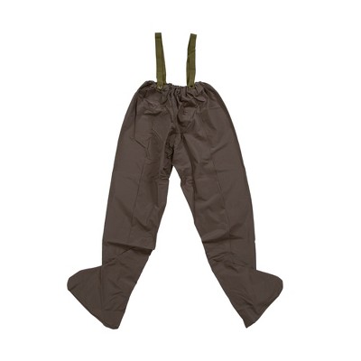 Medium Tan PVC Chest Waders with Elastic Suspenders