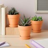 Juvale Juvale 4-inch 6 Pack Small Terracotta Pots with Saucer and Drainage Hole - Clay Planter for Indoor Plants - 4 of 4