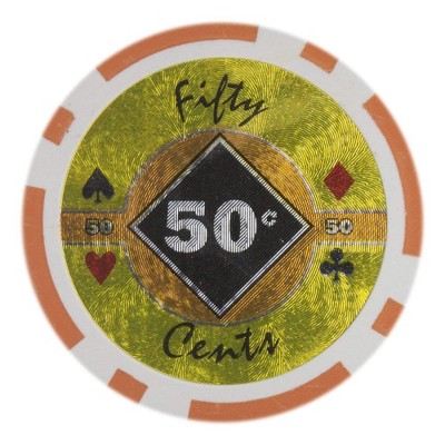 Slickblue Clay Composite Poker Chips 14-Gram 25-Pack, Laser Holo Design, Game Set, Black Diamond, $0.25-$1K