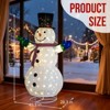 SEVOBAL 5.7FT Snowman Holding Small Tree Christmas Yard Decorations, Pull Up Snowman for Xmas Outdoor Holiday Indoor Decor, White, 45.3"*28.3"*67.7" - 4 of 4