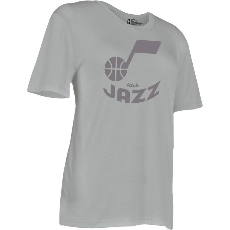 NBA Utah Jazz Women&#39;s Short Sleeve Vintage Logo Tonal Crew T-Shirt, 3 of 5