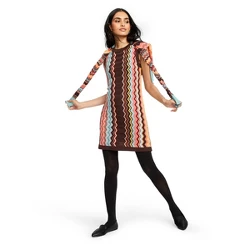 Women's Colore Zig Zag Sleeveless Crewneck Sweater Dress - Missoni for Target