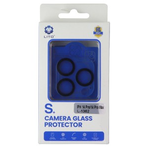 LITO S+ Camera Glass Protector for Apple iPhone 14 Pro/14 Pro Max - Black - 1 of 1