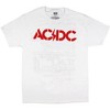 Seven Times Six AC/DC Men's High Voltage Album and Song Titles Short Sleeve T-Shirt Tee White - 2 of 4