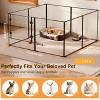 BingoPaw 8 Panels Super Clear Acrylic Pet Puppy Playpen Whelping Pen Box Exercise Fence with Aluminum Frame for Cats, Puppies, Rabbits, Guinea Pigs - 3 of 4