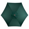 Northlight 6.5' Octagon Outdoor Patio Market Umbrella with Hand Crank - Hunter Green - 3 of 4