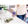 100 North 20 Ounce Stainless Steel On the Go Travel Tumbler With Push Top Lid, American Flag White - 4 of 4