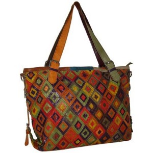 Amerileather "Bailey" Leather Tote Bag – Stylish Everyday Carryall with Structured Design and Spacious Interior - 1 of 4
