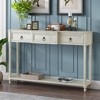 NicBex Retro Console Table for Entryway,Entryway Table with 3 Drawers & Long Bottom Shelf,Sofa Table for Living Room,Behind Couch,Hallway - 2 of 4