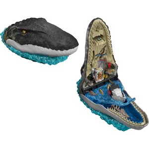 Mattel Jurassic World Jurassic World Rebirth Deluxe Mosasaurus Playset with 7 Interactive Features, 7 Sound Effects & 6 Micro Figures - 1 of 4