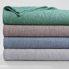 Tribeca Living Yarn Dyed Cotton Silk Oversized Blanket - image 4 of 4