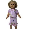 Doll Clothes Superstore Handmade Floral Chiffon Skirt & Blouse Set – Fits 18 Inch Girl Dolls - 3 of 4